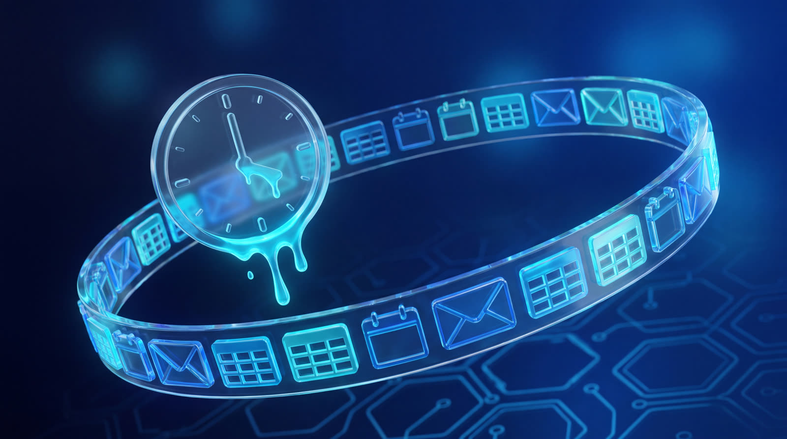 Small repetitive tasks repeating in a loop as time quietly drains away